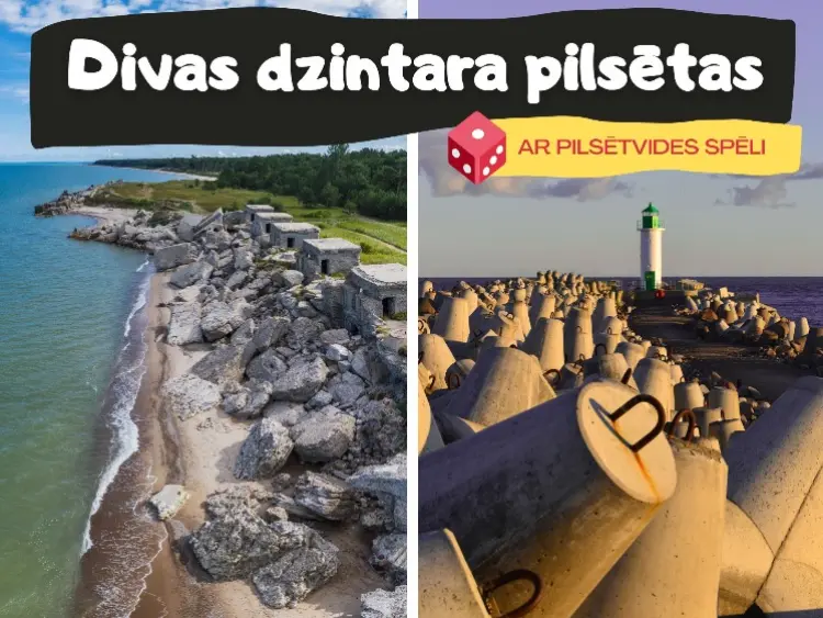 Divas dzintara pilsētas