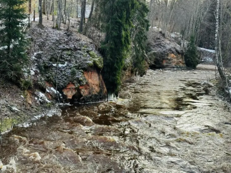 Ziemas pārgājiens gar čalojošu upi